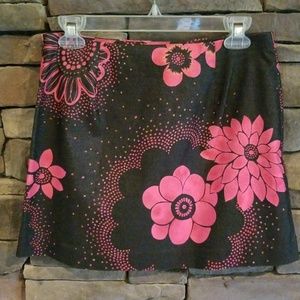 Express Skirt Black Red/Pink.  NWOT